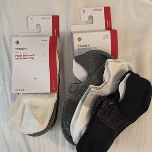 6 pairs FREE SHIP - Lululemon Athletica Power Stride Socks with Active Heel Grip